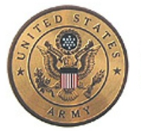 V31745 - Carved Gold-leafed US Army Plaque with US Eagle