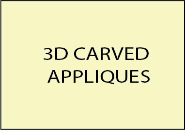 E14900 - 3D Carved Appliques for Golf Course Signs