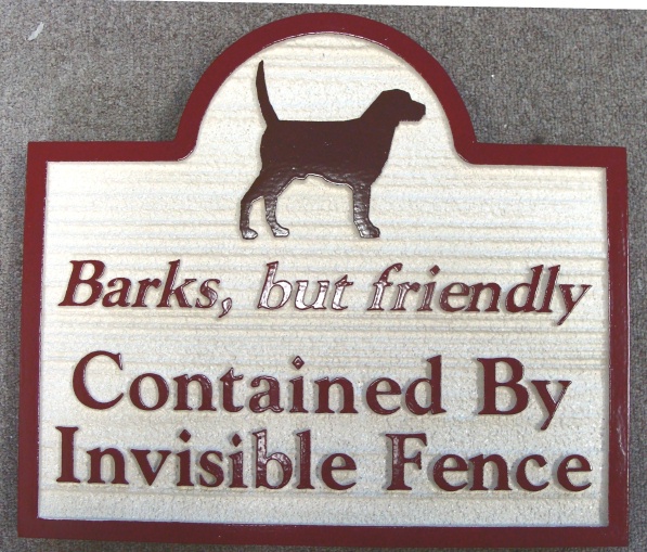 I18401 - Beware of Dog Sign