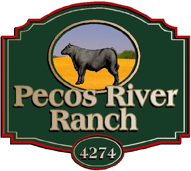 O24002 - Black Angus Farm Sign