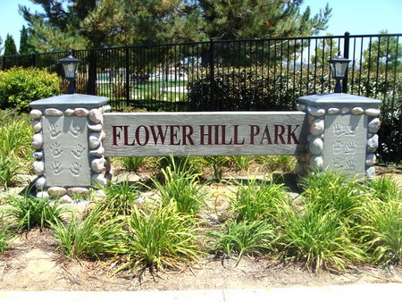 M6431 - Concrete Entrance Monument Sign for Community Park