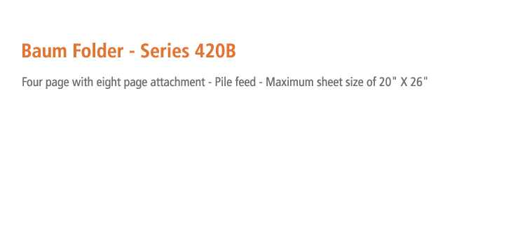 Baum Folder - Series 420B