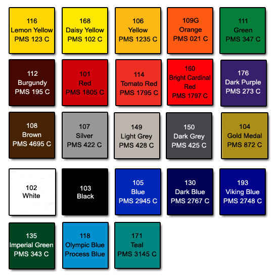 VINYL COLORS