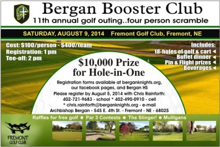 2014 BERGAN BOOSTER CLUB 11TH ANNUAL GOLF TOURNAMENT