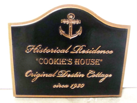 L21491 - Engraved Wood Sign for Historical House on the Seacoast