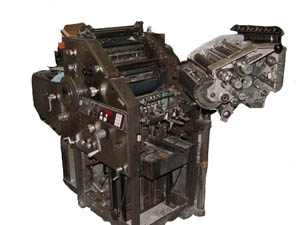 A.B. Dick 9850 w/T-head