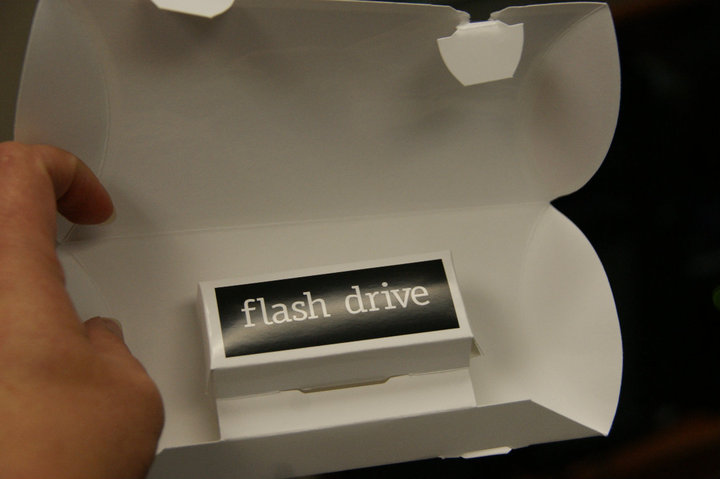 Flash Drive Mailer Inside