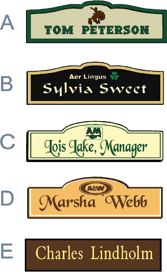 M4802 - HDU Nameplates $30  Door or Cubicle /$35 Desk (10 in x 3 in),Quantity Discounts