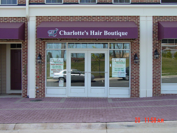 Charlotte's Storefront Sign