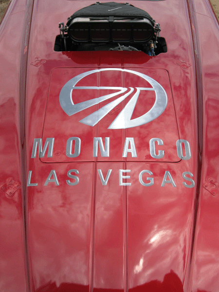 Sponsorship Logo on Nu Image Drag Car