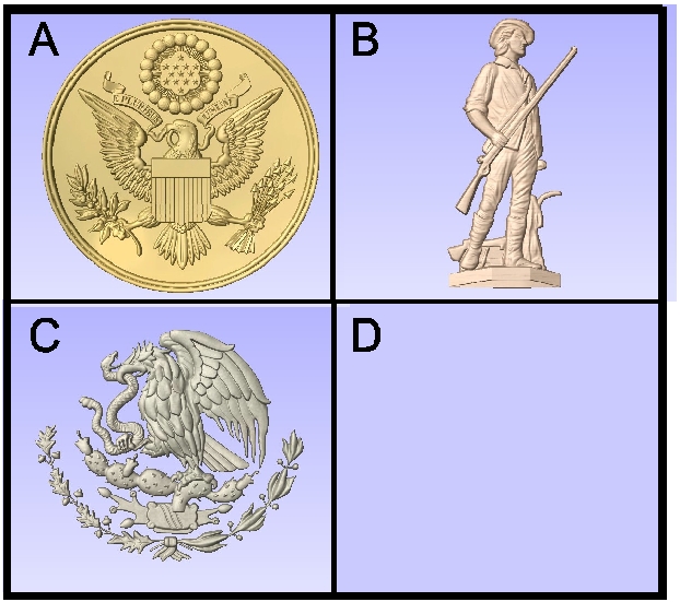 U30902 -Carved National Symbols