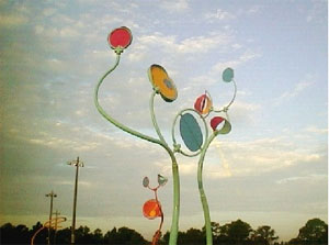 Halpatiokee Parkâ€™s Wind Games sculpture by Mary Watkins