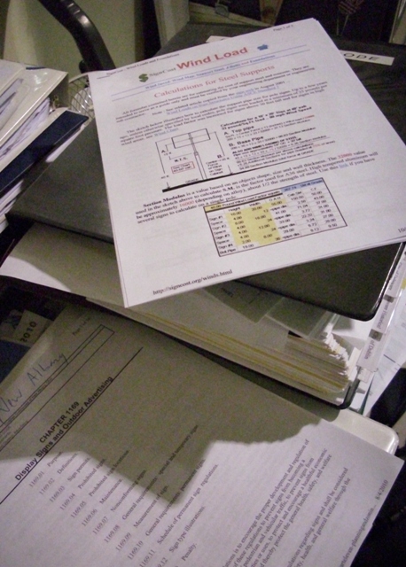 sign permit services building code