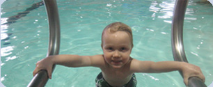 Kid swimming