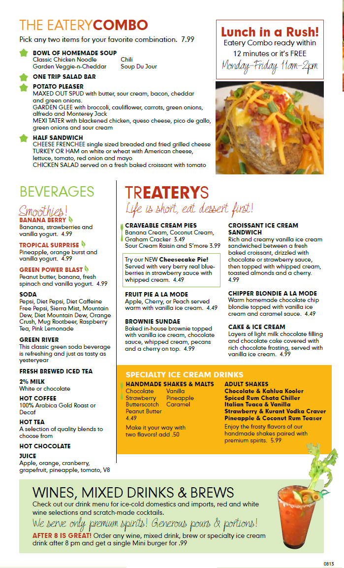 Lincoln NE MenuBreakfast, Lunch, Dinner Salad Bar