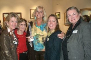 Volunteers at the Court House Cultural Center Gallery: Andrea Maison, Osvaldo Monzon, and Patty Downing
