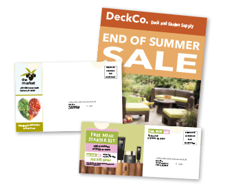 Self mailers produced in Owings Mills, Maryland.