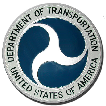 U30270 - Department of Transportation (DOT) Seal Carved 3D Wall Plaque