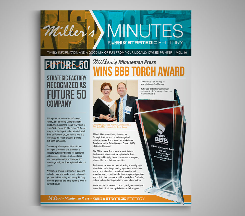 Stay In Touch with Newsletters and Printed Collateral