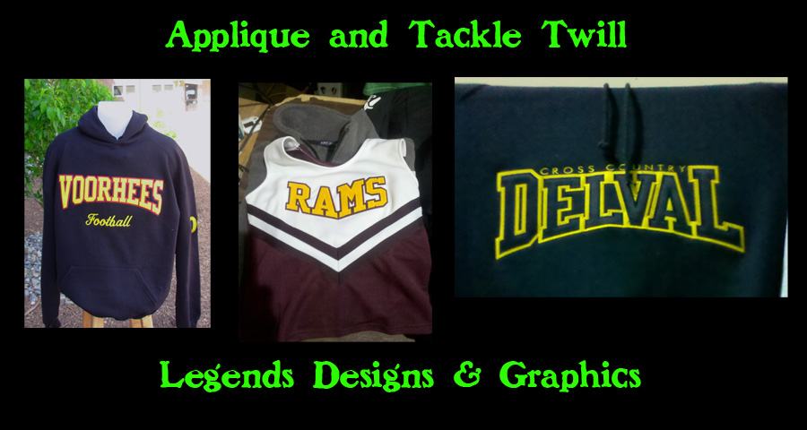 Applique and Tackle Twill