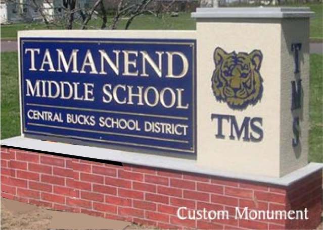 M6738 - Custom Middle School Monument Sign