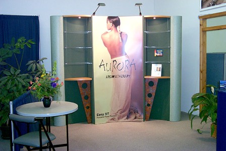 10' Portable Panel Display with Shelving