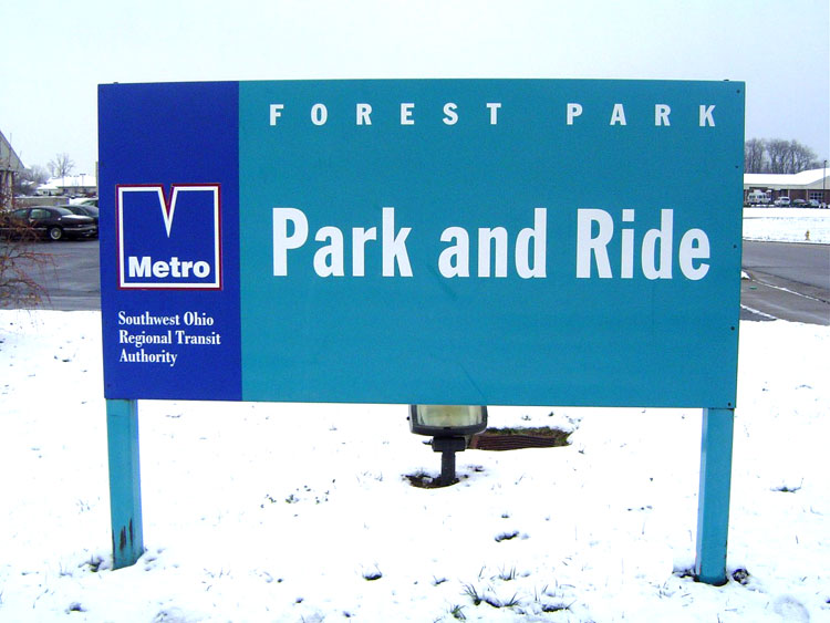 Metro Park and Ride Sign