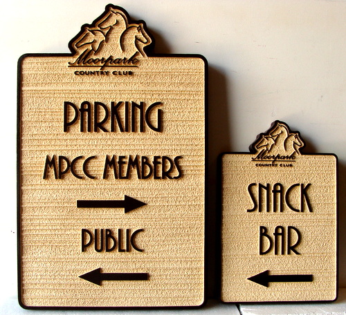 P25052 - Sandblasted Wayfinding Signs for Equestrian Center