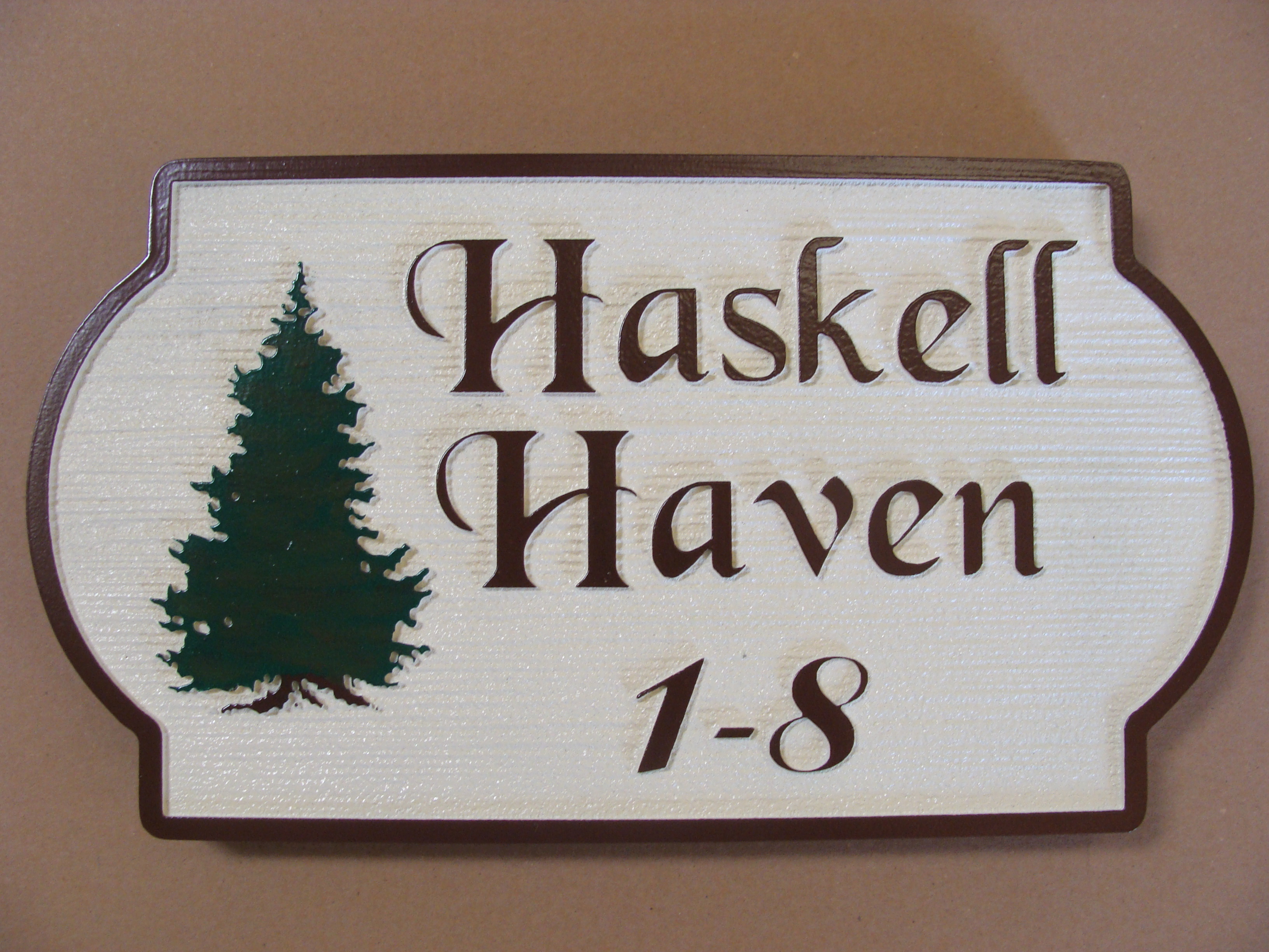 M22136 - Spruce Cabin Name Sign