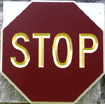 H17130 - Raised Text Octagonal Stop Sign