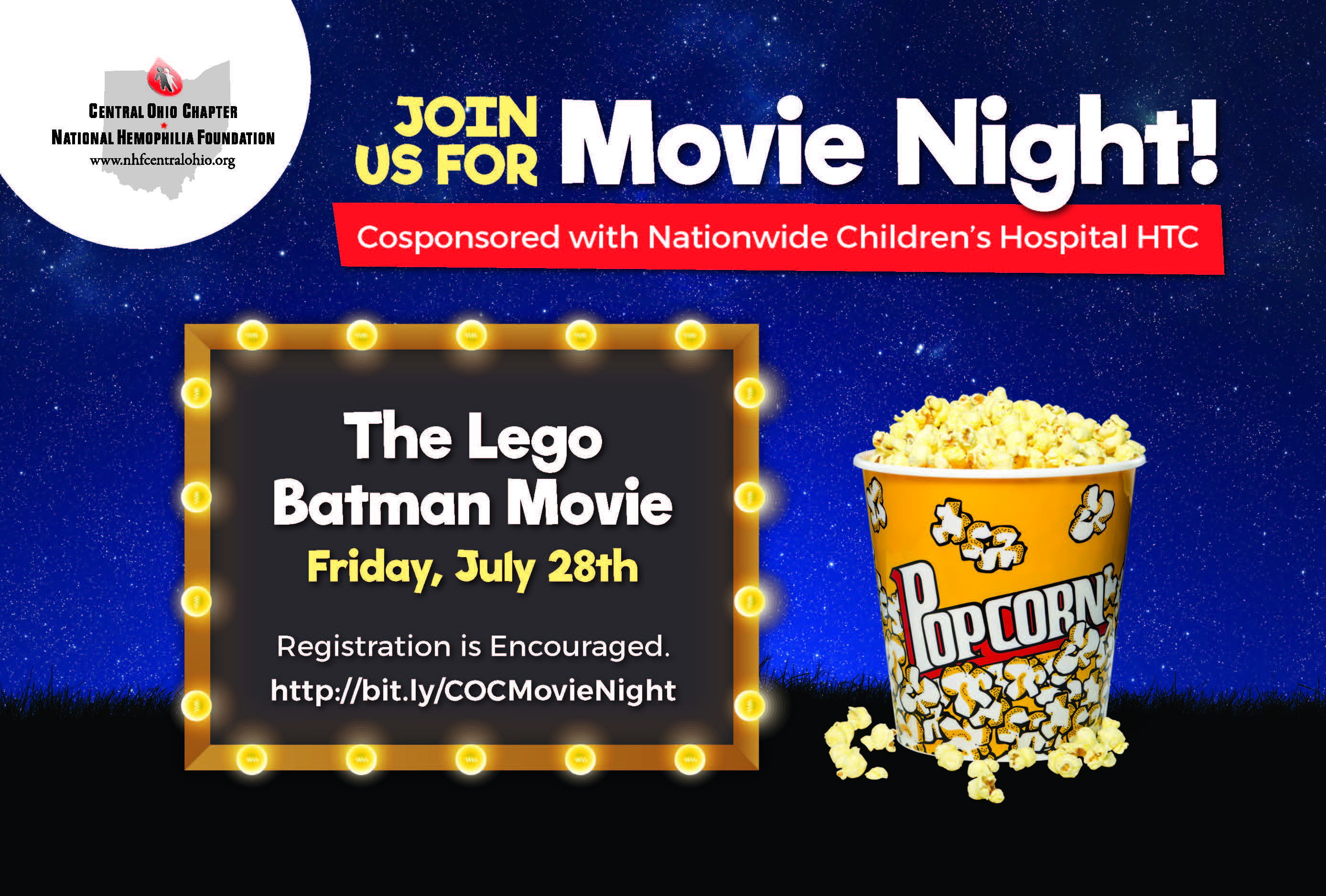 COCNHF/NCH Community Night - Movie on the Lawn