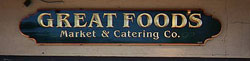 Carved wood signs