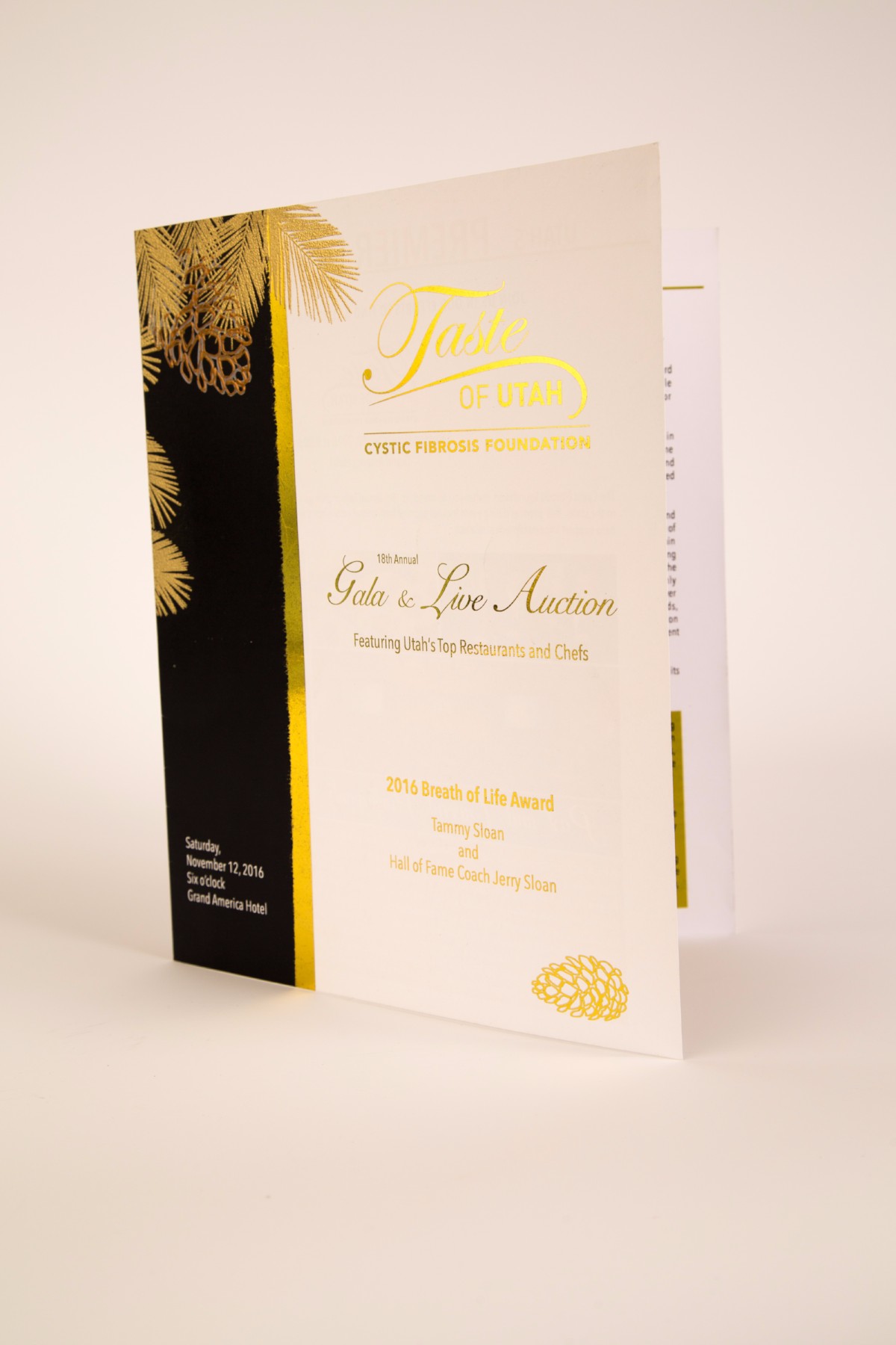 elegant program printed in salt lake city