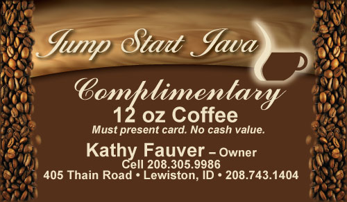 Jump Start Java KATW Comp Card