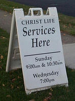 Aframe Sandwich Sign - Church Sign