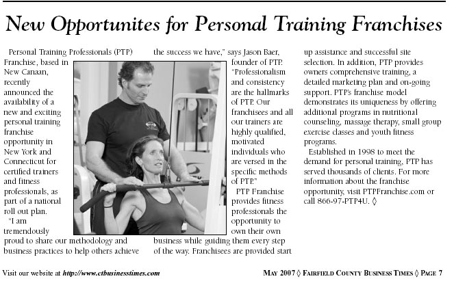 Fairfield County Business Times | May 2007