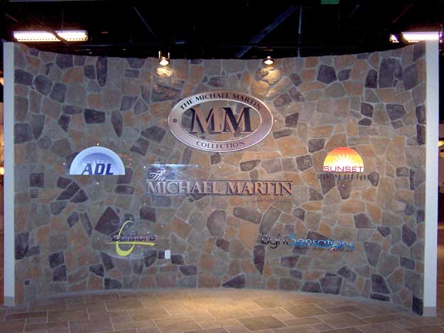 Acrylic signs for exhibit booth