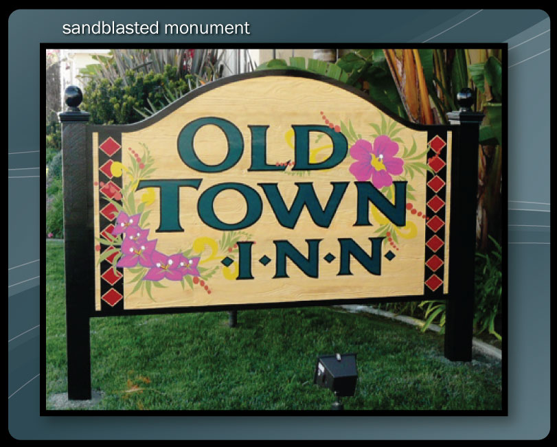 SANDBLASTED SIGN