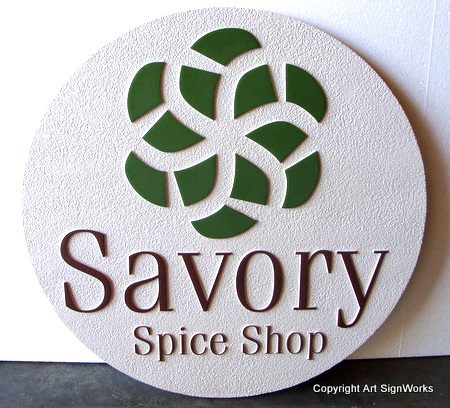 Q25617 - Sandblasted Spice Shop Sign