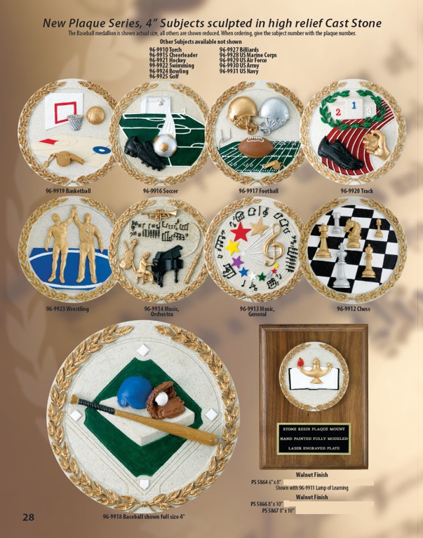 Cast Stone Plaques 1