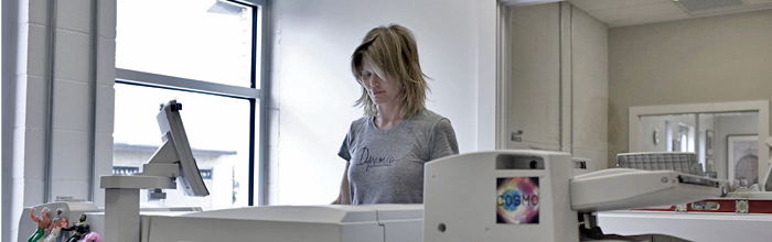 Employee on Copy Machine