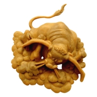 O24930 - Charging Bull 3D Bas-Relief Carved Applique for Rodeo Sign