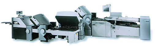 Stahl TH82 Continuous Feed Folder with noise hoods