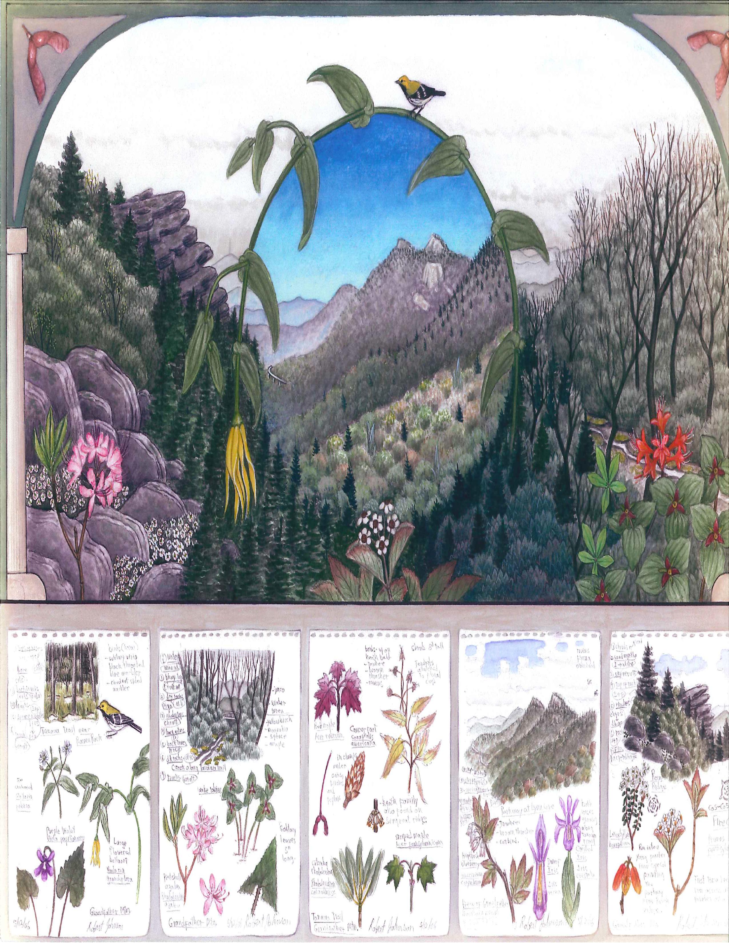 Mountain Flora Mural