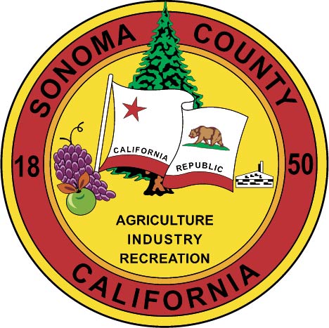 X33393 - Carved Wood Wall Plaque of the Seal of Sonoma County, California