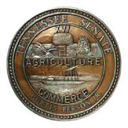 W32074 - Great Seal of Tennessee Senate, Silver Leaf over Copper Coating