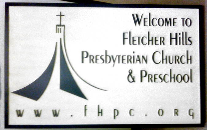 D13112 - Sandblasted HDU, raised text and art