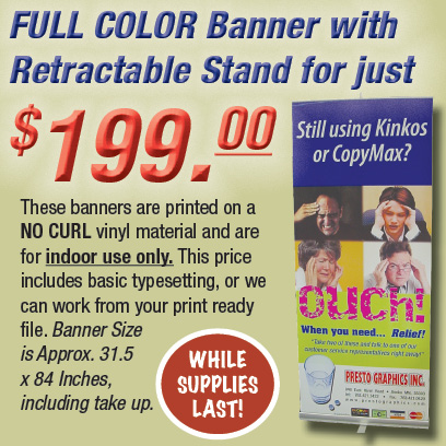 Retractable Banner with Stand