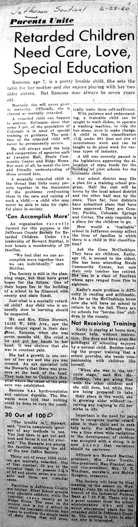 R* Children Need, Love, Care, Special Attention (ca. 1960)