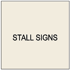 P25500 - Stall Signs for Horses